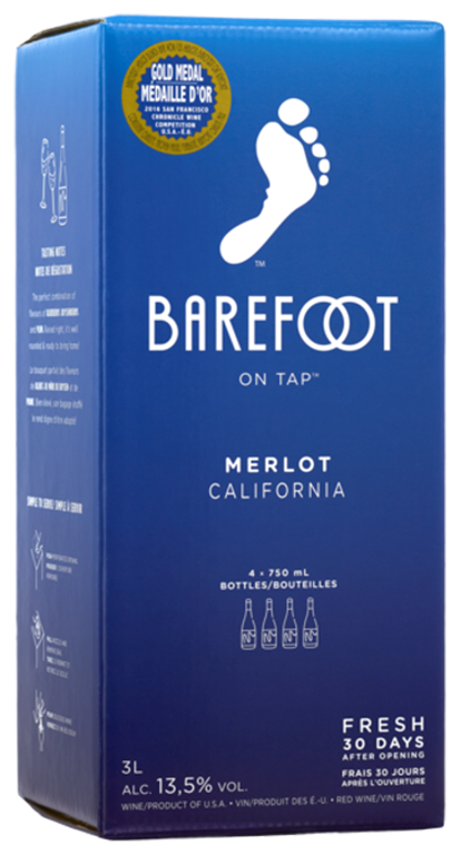 Image of Barefoot Merlot 300 CL BIB