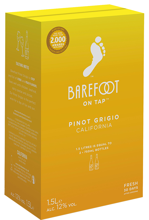 Image of Barefoot Pinot Grigio 150 CL BIB