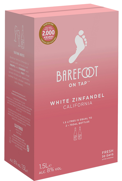 Image of Barefoot White Zinfandel Rosé 150 CL BIB