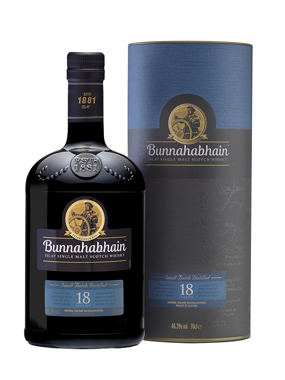 Image of Bunnahabhain 18 year Old Islay Single Malt Whisky  70 CL