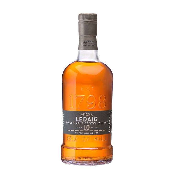 Image of Ledaig 10 year Old Isle of Mull Single Malt Whisky  70 CL