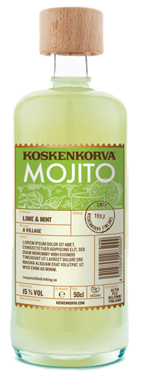 Image of Koskenkorva Mojito 15% 50 CL