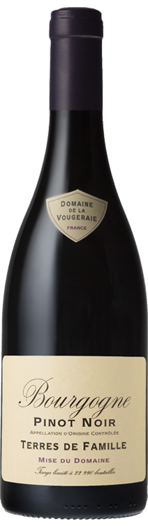 Image of Bourgogne Pinot Noir “Terres de Famille” . Dom.de la Vougeraie 75 cl 
