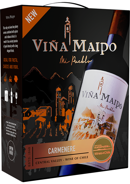Image of Viña Maipo Mi Pueblo Carmenere 300 CL BIB