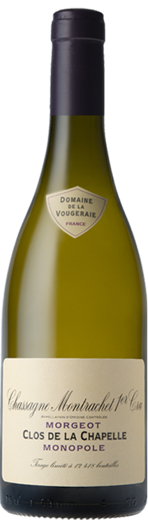 Image of Chassagne Montrachet Premier Cru ,,Morgeot Clos de la Chapelle Monopole". Domaine de la Vougeraie 75