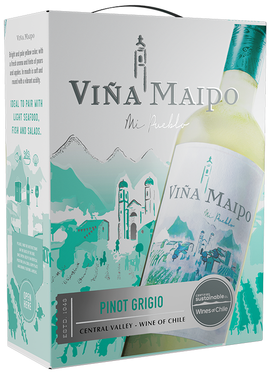Image of Viña Maipo Mi Pueblo Pinot Grigio 300 CL BIB