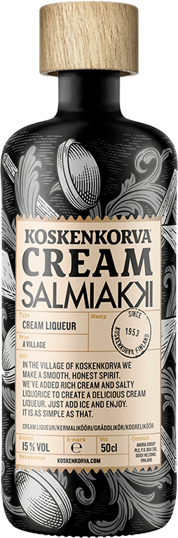 Image of Koskenkorva Salmiakki Cream Liqueur 15% 50 cl
